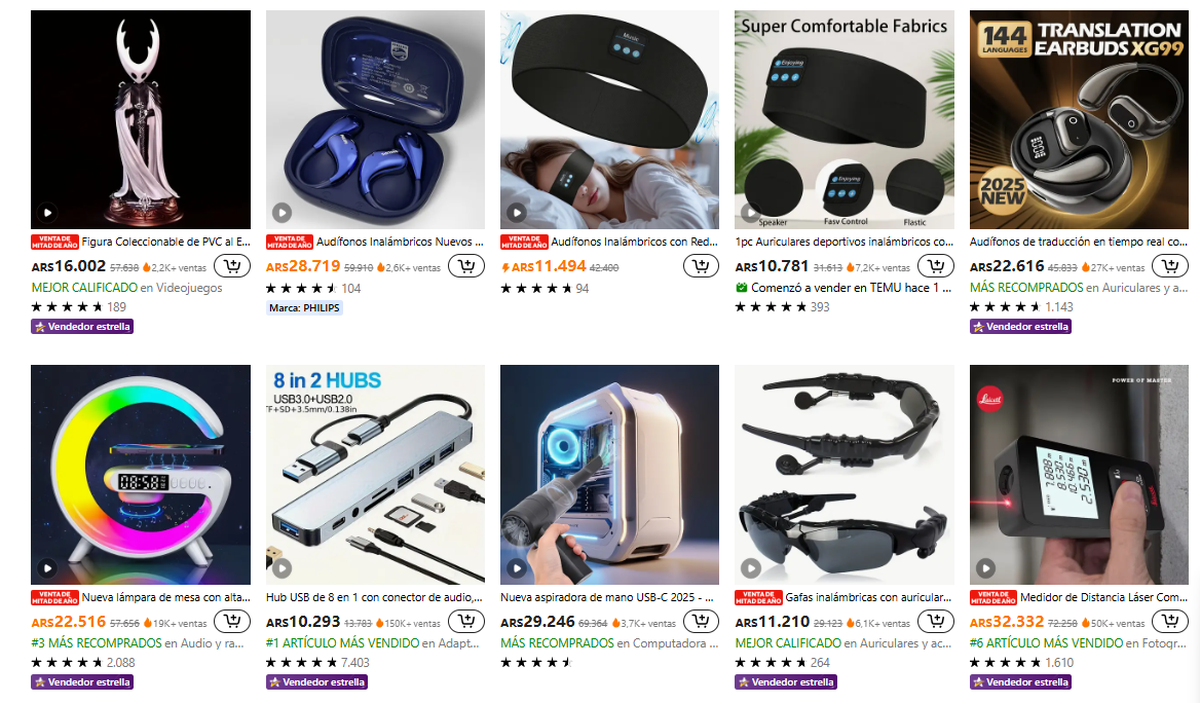 Temu y Shein pueden ver amenazado su reinado por una tienda argentina Temu y Shein pueden ver amenazado su reinado por una tienda argentina