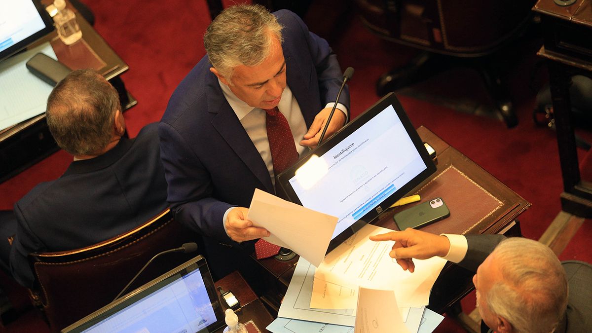 Alfredo Cornejo fue el único legislador mendocino que se anotó en la lista de oradores.