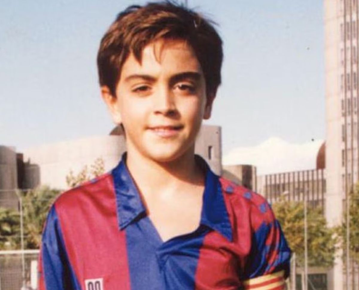 El pequeño Xavi en La Masía, Barcelona. El pequeño Xavi en La Masía, Barcelona.