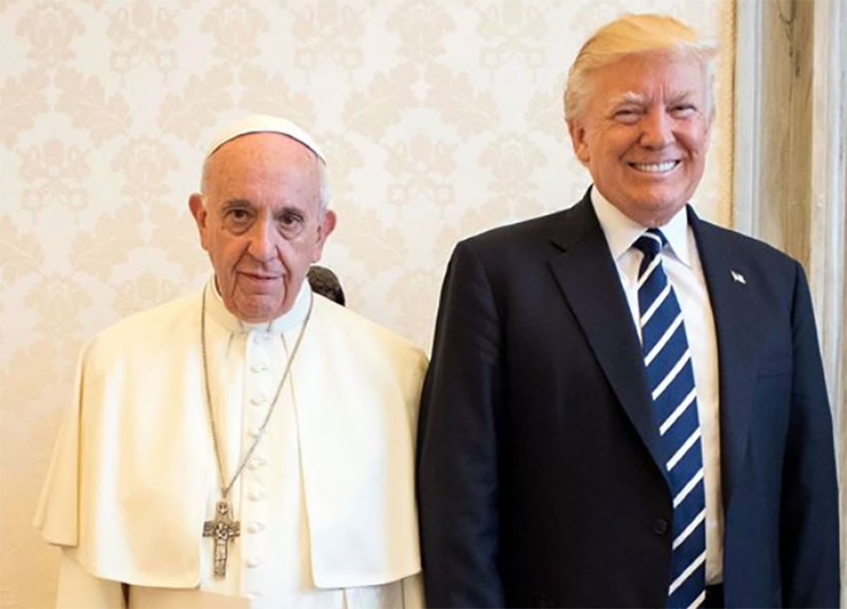 El Papa Francisco y el Donald Trump en 2017