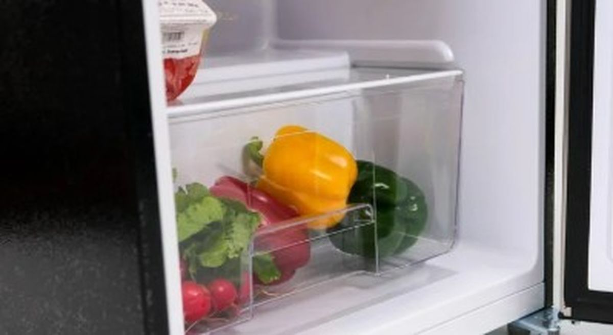 El contenedor transparente permite ver el estado de la verdura. El contenedor transparente permite ver el estado de la verdura.