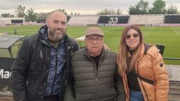 Ramón Martínez tiene 82 años y fue a la cancha de Gimnasia y Esgrima por primera vez.