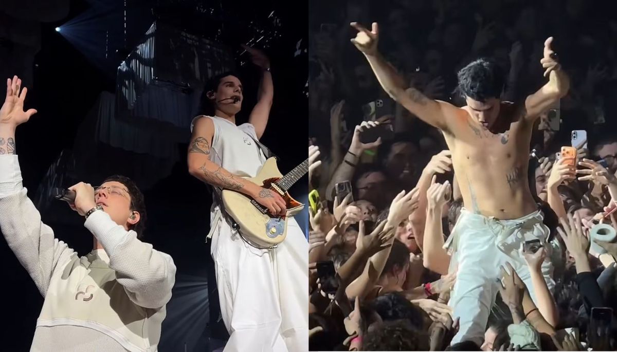 Ca7riel y Paco Amoroso se presentaron en el Movistar Arena. Imágenes: Instagram.
