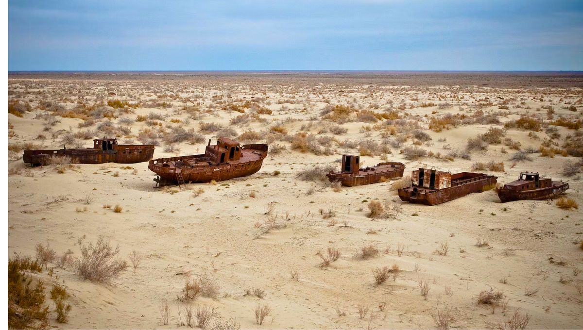 El mar que fue el cuarto lago más grande del mundo y ahora es un páramo desértico por culpa del hombre