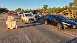 Trabajaron a contrarreloj en el Acceso Sur para terminar parte de la obra este viernes 3 de octubre. Este sábado se terminará el tramo sur a norte.