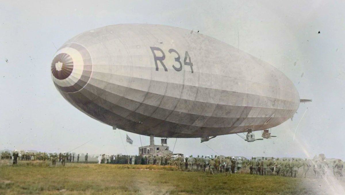 El dirigible británico R34 El dirigible británico R34