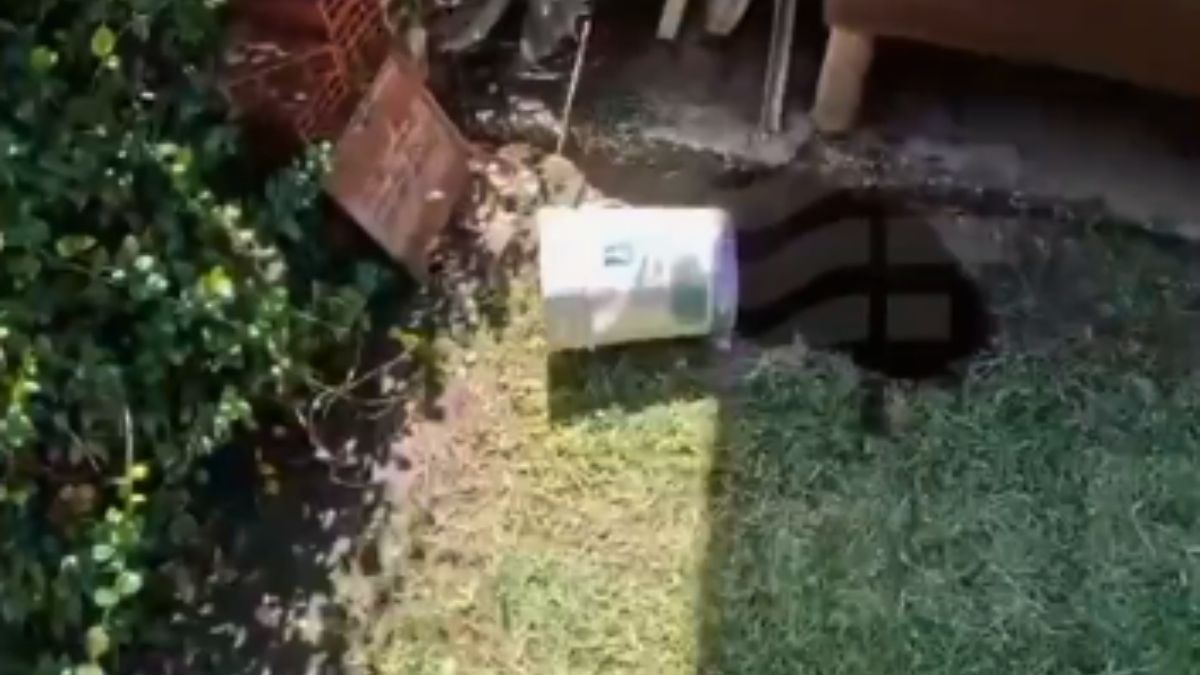 El rescate del pozo quedó filmado en video.