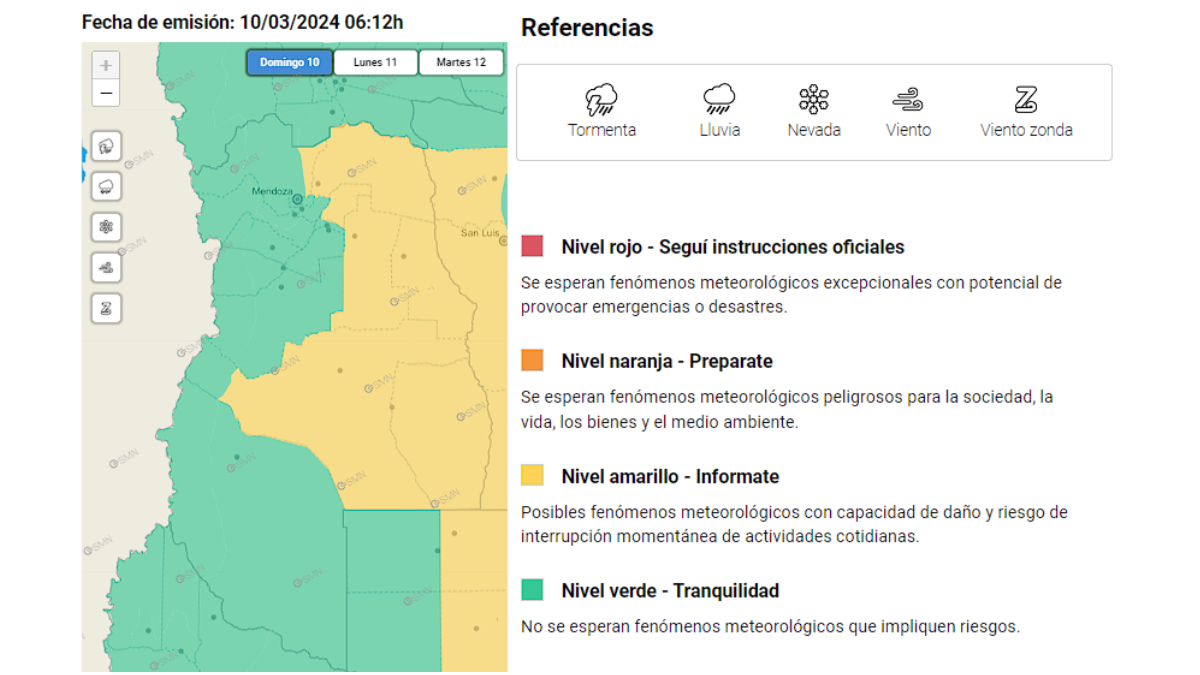 El pronóstico del tiempo anticipó que podrían registrarse tormentas en la tarde. El Servicio Meteorológico Nacional emitió una alerta amarilla. El pronóstico del tiempo anticipó que podrían registrarse tormentas en la tarde. El Servicio Meteorológico Nacional emitió una alerta amarilla.