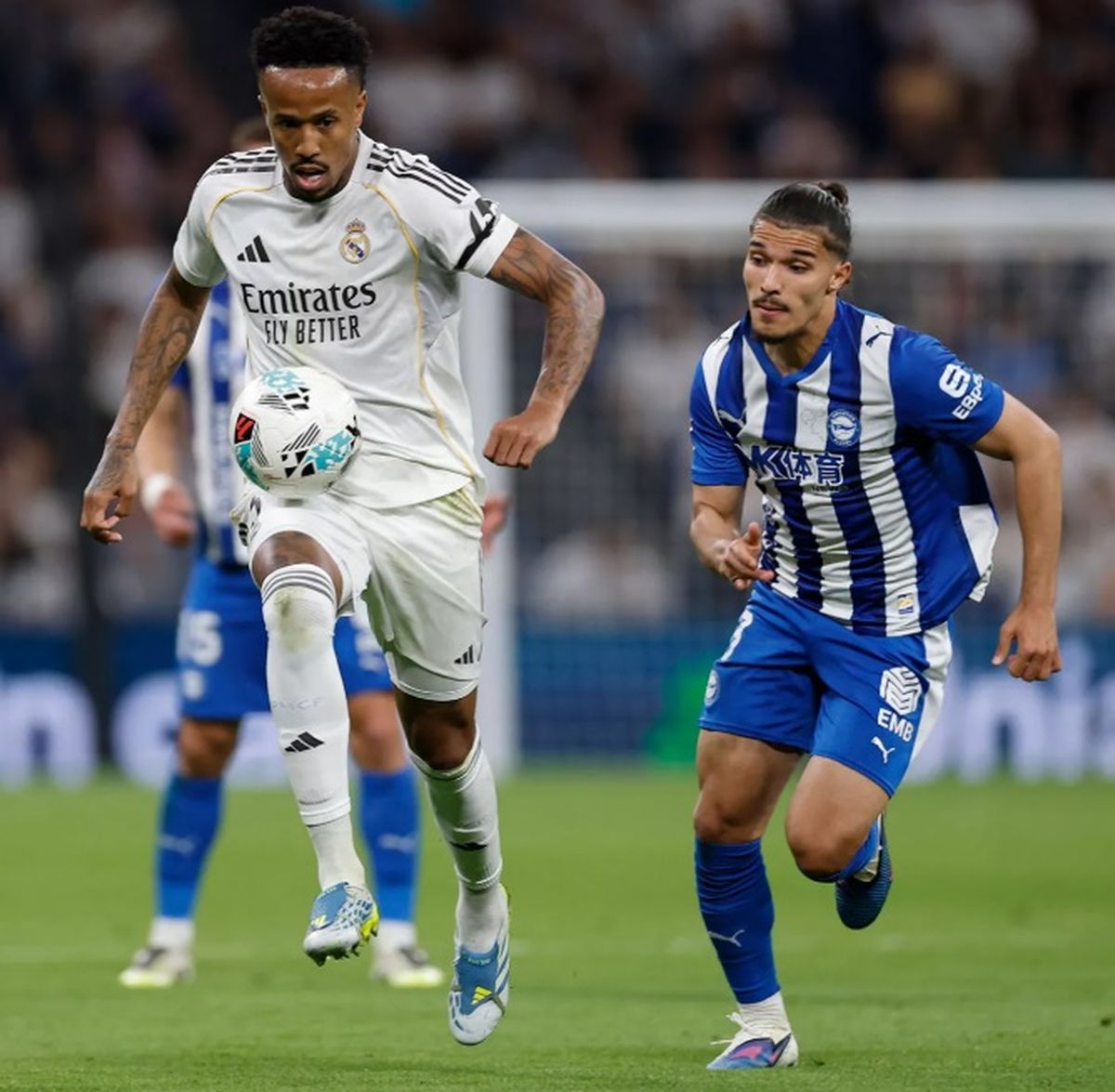 El defensor de la Selección de Brasil apenas logró disputar 45 minutos contra el Deportivo Alavés. El defensor de la Selección de Brasil apenas logró disputar 45 minutos contra el Deportivo Alavés.