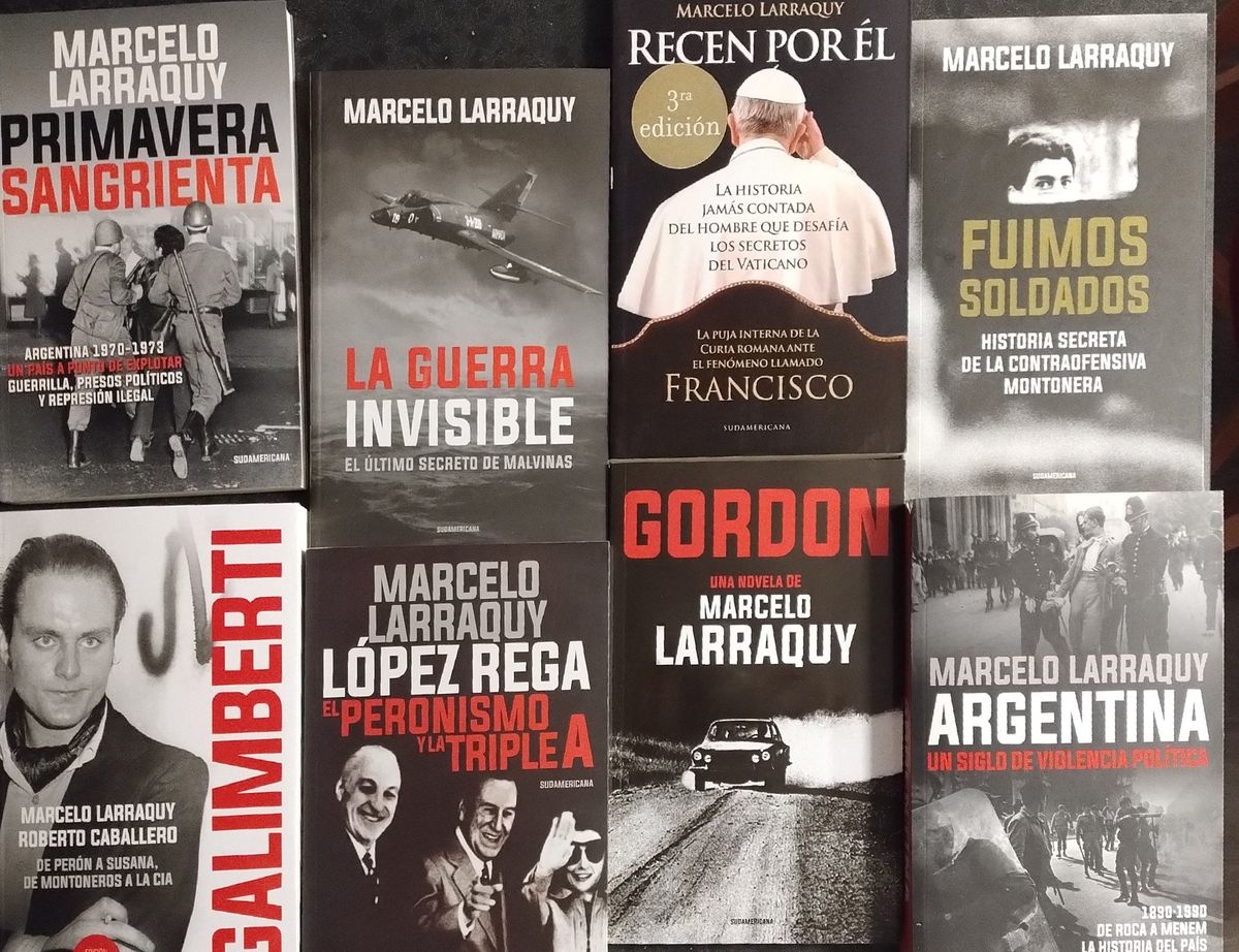 Varias de las obras de Marcelo Larraquy. Varias de las obras de Marcelo Larraquy.