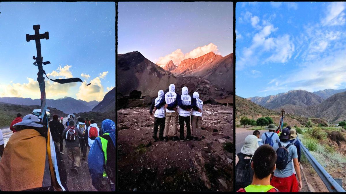 A pie por la cordillera: 130 jóvenes decidieron cruzar a Chile como homenaje a la Virgen de Schoenstatt