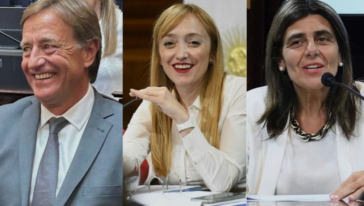 Rodolfo Suarez, Anabel Fernández Sagasti y Mariana Juri. Rodolfo Suarez, Anabel Fernández Sagasti y Mariana Juri.