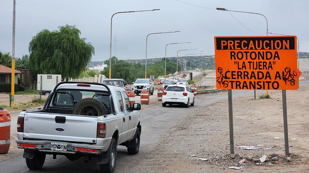 El intercambiador de La Tijera es el más avanzado del segundo tramo de la obra en la Ruta Provincial 82.