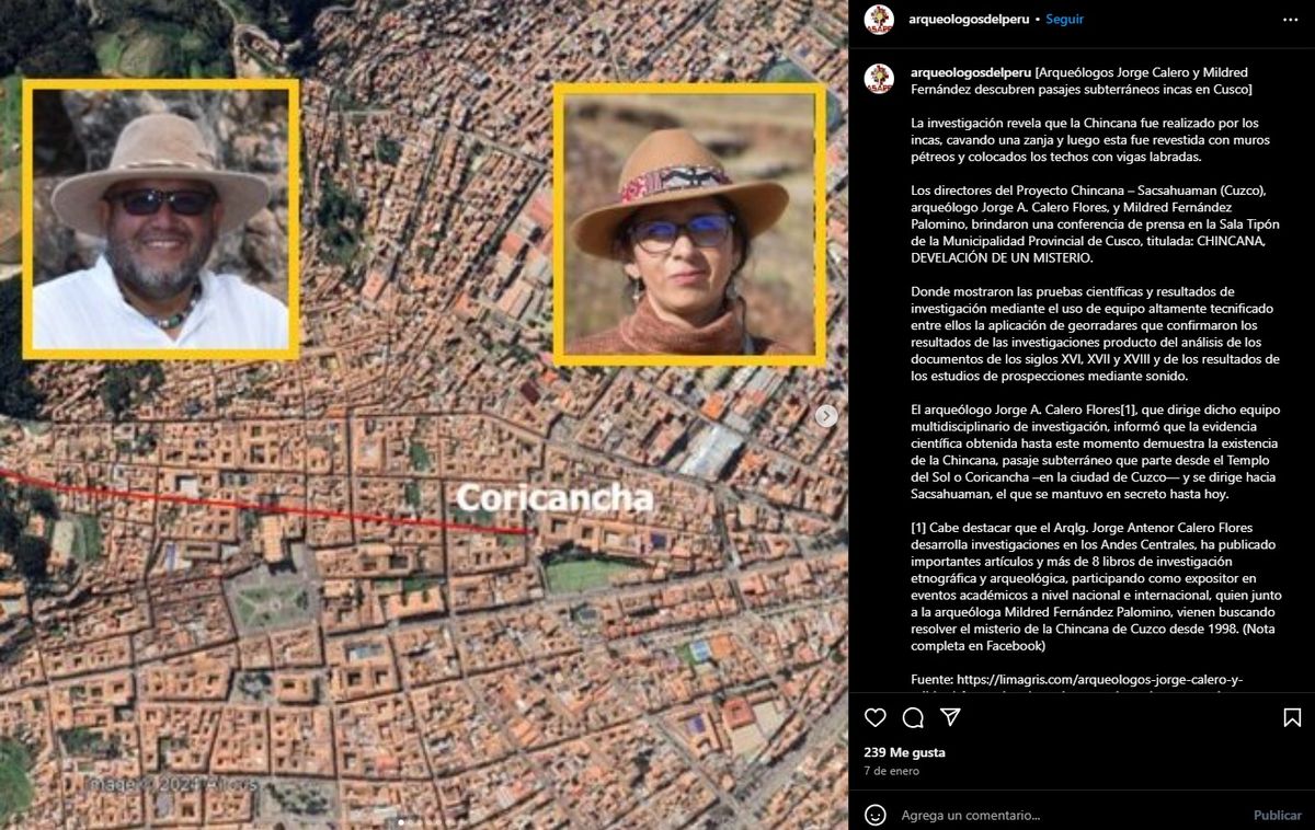 El descubrimiento causó un gran revuelo en Perú. El descubrimiento causó un gran revuelo en Perú.