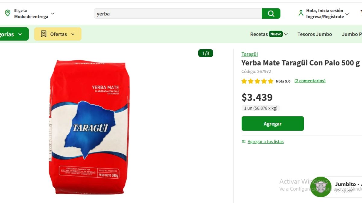 El precio (en pesos chilenos) de la yerba en Chile. El precio (en pesos chilenos) de la yerba en Chile.