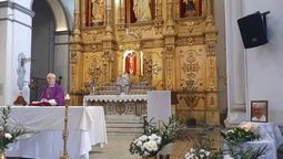Alfonso Gómez, máximo representante de los jesuitas en Mendoza, dejó su emotivo mensaje y dio una misa en su memoria.