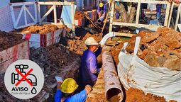 Anuncian un gran corte de agua por 2 días: qué zona se queda sin servicio Anuncian un gran corte de agua por 2 días: qué zona se queda sin servicio