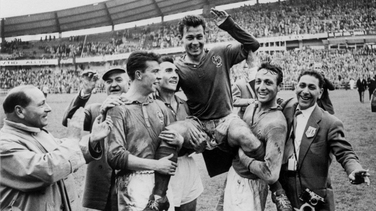 Just Fontaine se destacó en el Mundial de Suecia 1958.