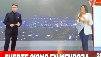 ¡Otra vez! A Gisela Campos la sorprendió el temblor en vivo