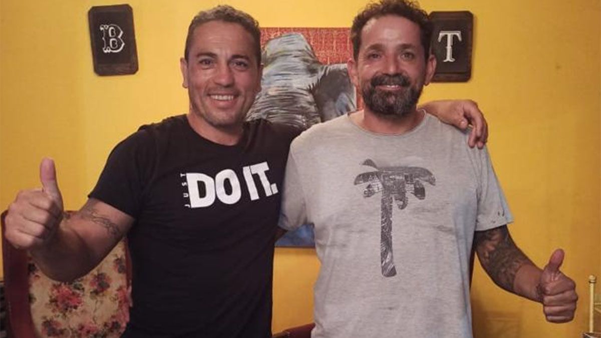 Oscar Oviedo y Claudio Cardozo llevan adelante el Hockey para todos.