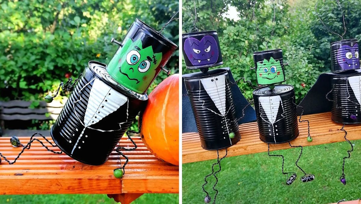 Con un poco de alambre y unas latas de leche, aprende a crear unos monstruos para Halloween.  Con un poco de alambre y unas latas de leche, aprende a crear unos monstruos para Halloween. 