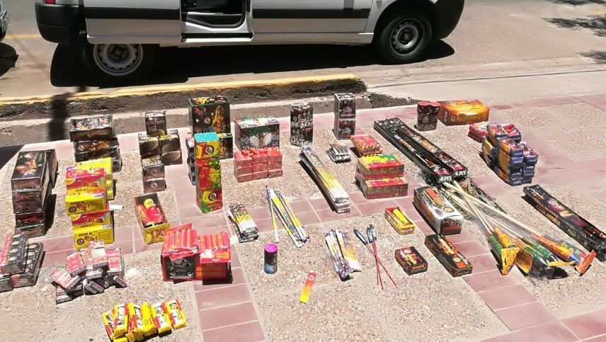 Secuestraron más de 600 kilos de pirotecnia