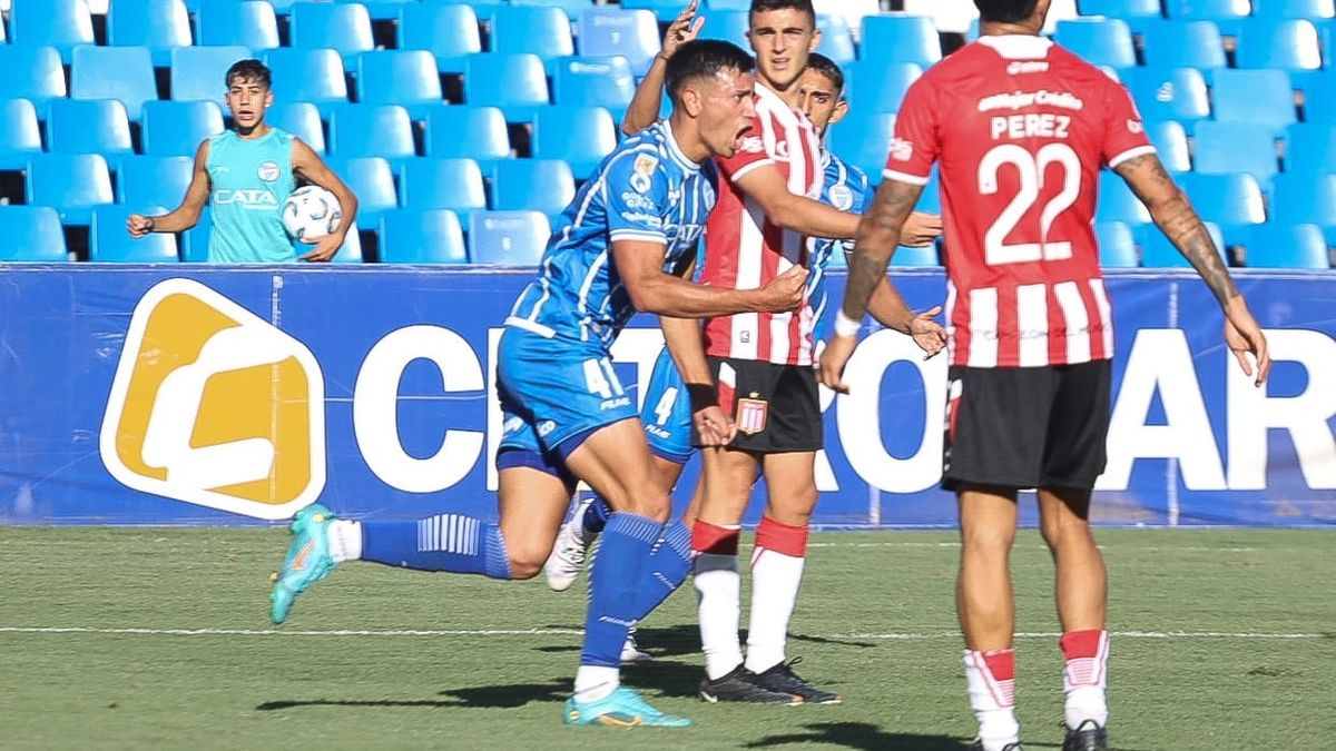 Facundo Altamira marcó ante Estudiantes de La Plata su segundo gol en primera división.