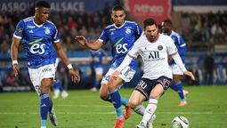 Messi no sobresalió en el PSG, como tiene acostumbrados a los hinchas.
