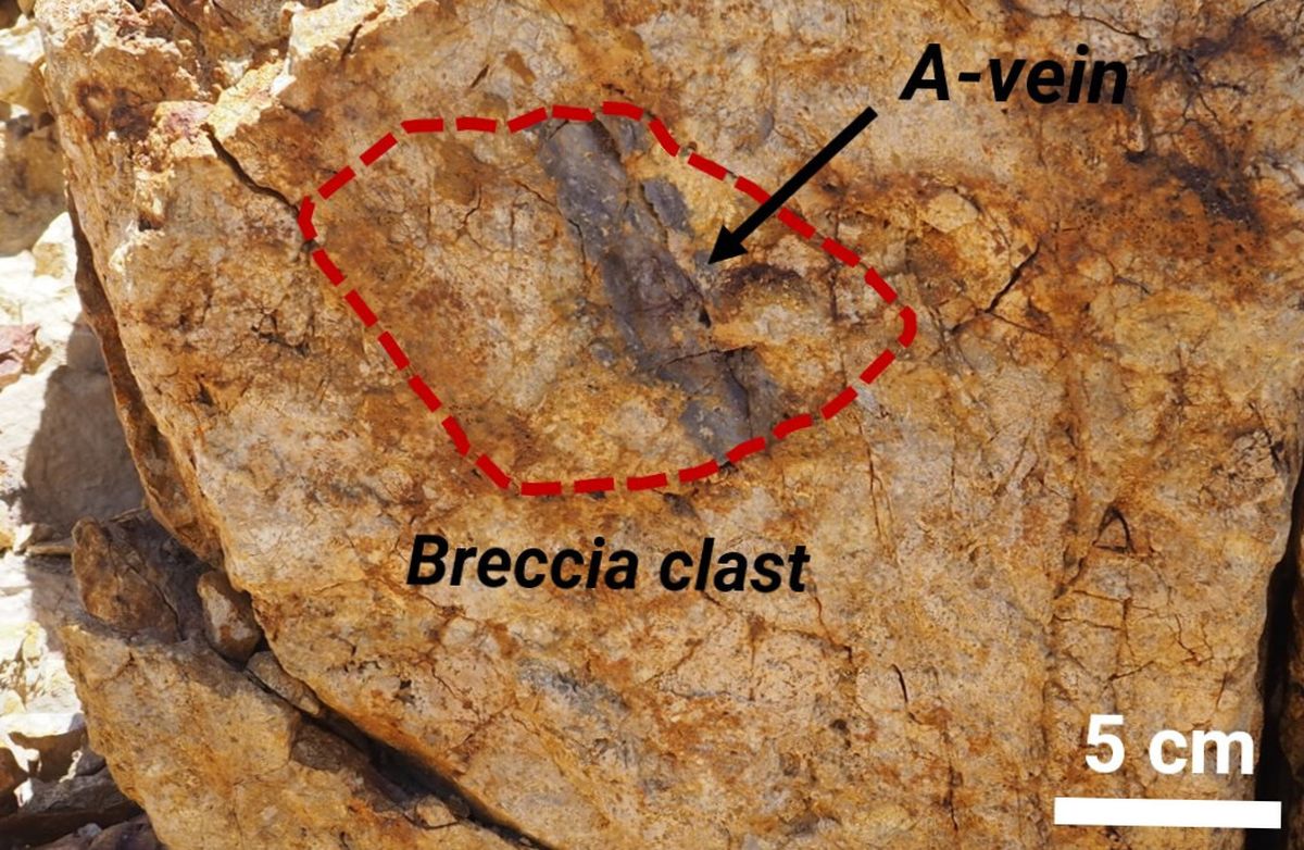 Imagen tomada en el centro del objetivo de cobre El Perdido, uno de los proyectos mineros de Kobrea, en Malargüe.