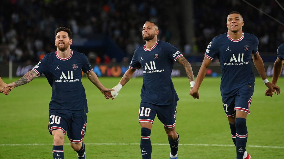 Messi, Neymar y Mbappé buscarán un nuevo triunfo con el PSG.