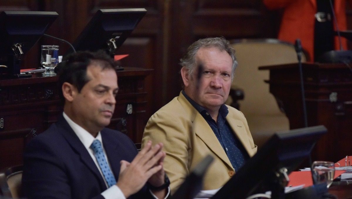 Rolando Baldasso y Germán Vicchi son dos de los senadores del Pro que impulsan la medida. 