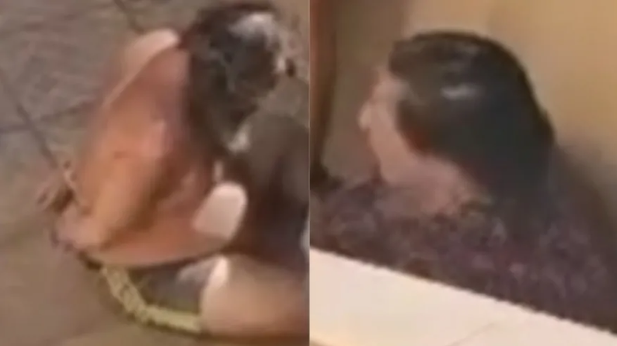 El momento de la detención tras el supuesto crimen en Brasil. El momento de la detención tras el supuesto crimen en Brasil.