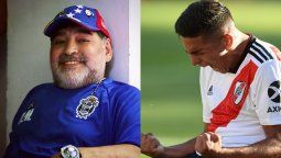 El sobrino nieto de Maradona le metió presión para que vaya al Monumental
