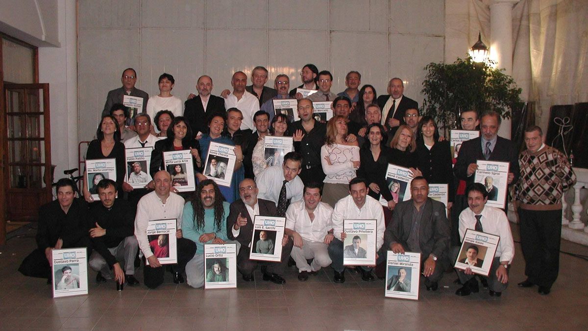 2003. El festejo del los 10 años del UNO. Cada uno tuvo su tapa personalizada.