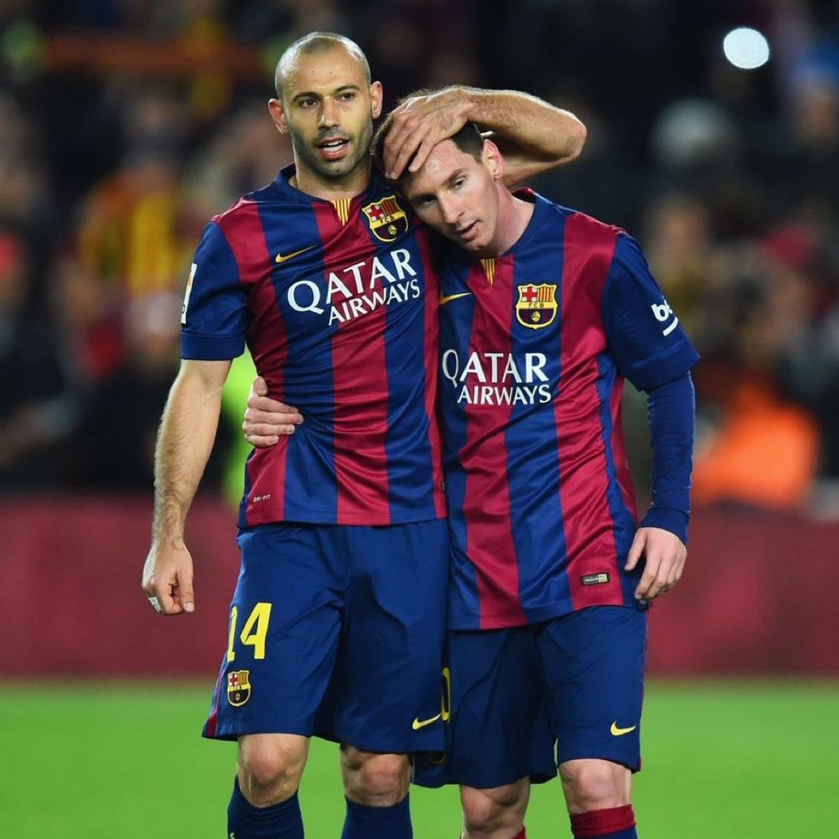 Mascherano y Messi compartieron muchos años en el Barcelona, en España. Mascherano y Messi compartieron muchos años en el Barcelona, en España.