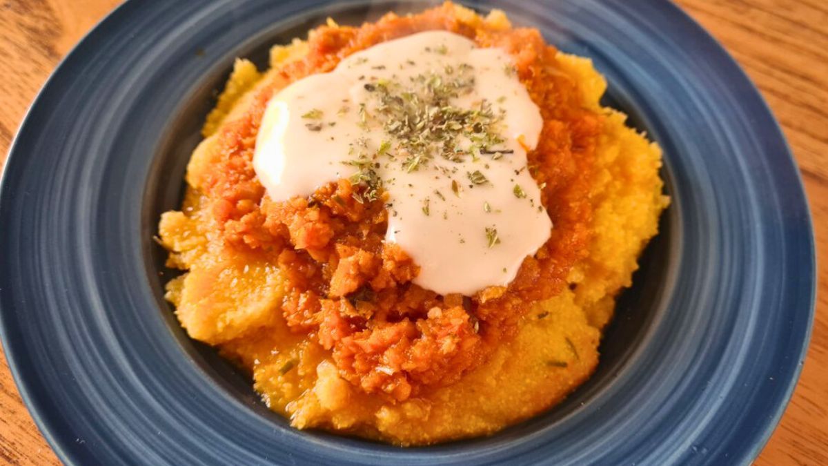 Receta de polenta con curry