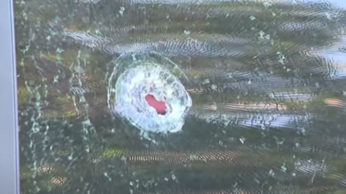 Un detalle que llamó a la atención de los peritos fue que una de las ventanillas del automóvil presentaba un balazo Un detalle que llamó a la atención de los peritos fue que una de las ventanillas del automóvil presentaba un balazo 