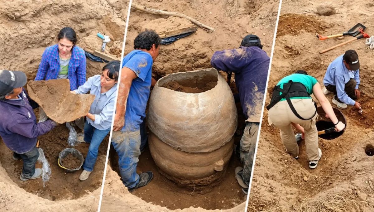 Las lluvias en Argentina desenterraron el pasado al exponer una urna funeraria de hace más de 1.000 años