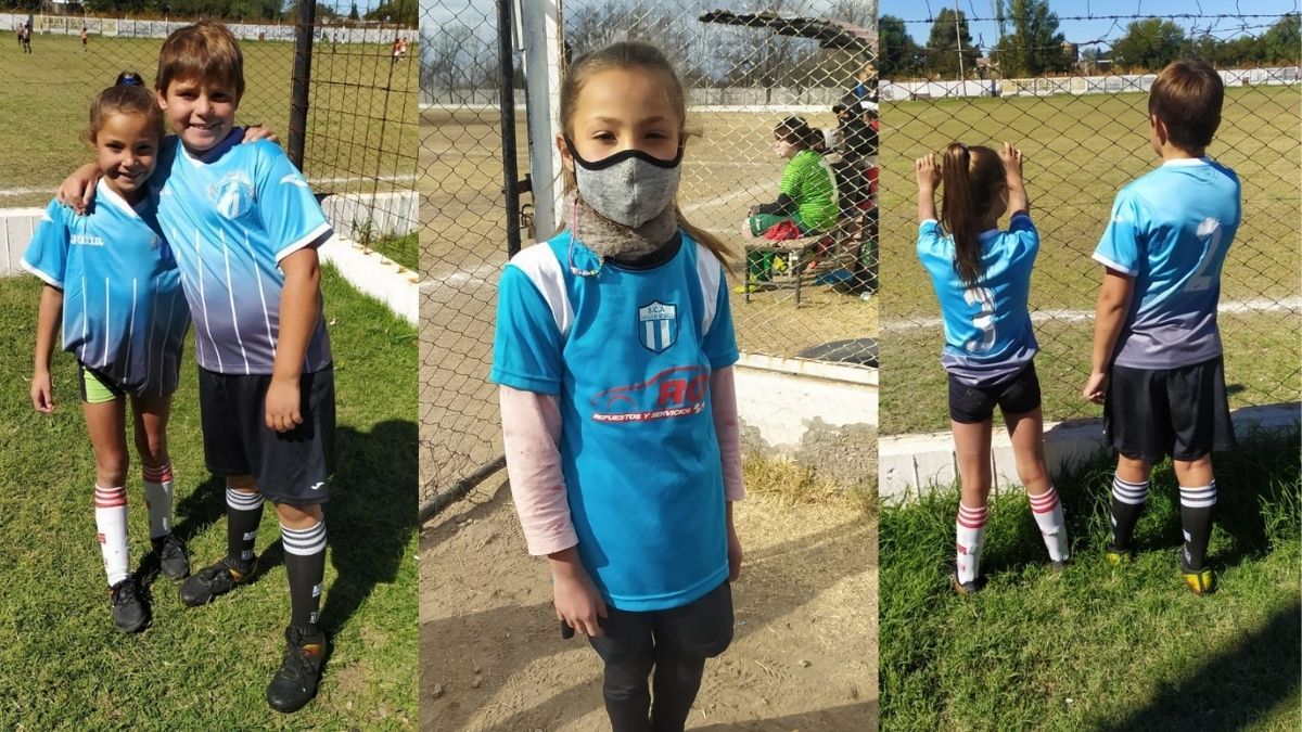 Eleonora tiene 7 años, es alvearense y la liga de fútbol no la deja competir porque es nena. Sus padres han iniciado un reclamo para que ninguna niña más&nbsp; tenga que pasar por una situación discriminadora (Foto: gentileza Mauricio Fernández)