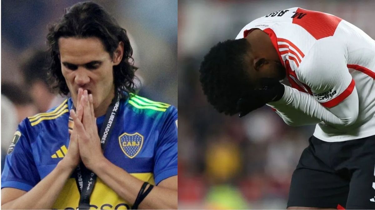 Edinson Cavani o Miguel Borja: quién perdió más goles en el 2025