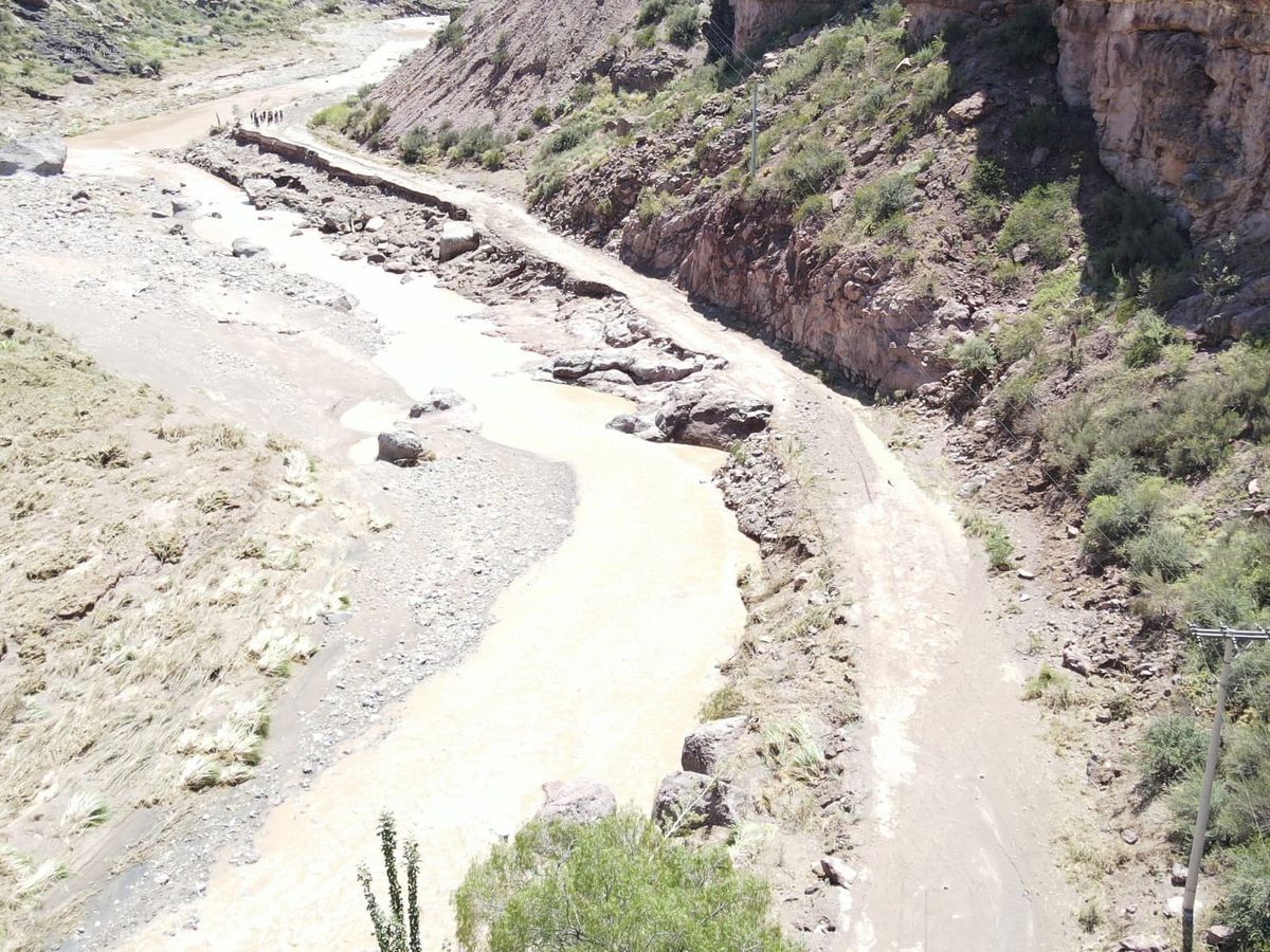 La ruta 173 del Cañón del Atuel, en San Rafael, también sufrió las consecuencias de las tormentas. La ruta 173 del Cañón del Atuel, en San Rafael, también sufrió las consecuencias de las tormentas.