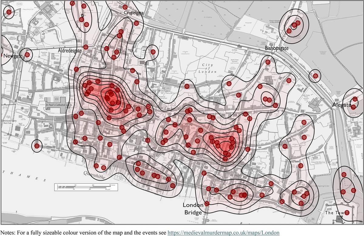 En el estudio se investigó la densidad de homicidios en diferentes áreas de Inglaterra. En el estudio se investigó la densidad de homicidios en diferentes áreas de Inglaterra.