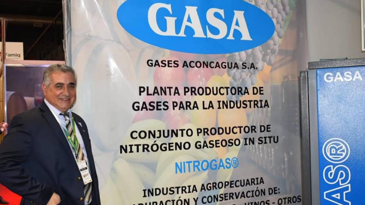 Osvaldo Rofrano era el presidente de la empresa GASA Aconcagua dedicada a la producción y distribución de gases medicinales, industriales y especiales. La foto es de 2018.