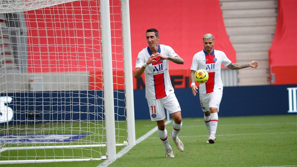 Gol y asistencia de Di María en la victoria de París Saint Germain.
