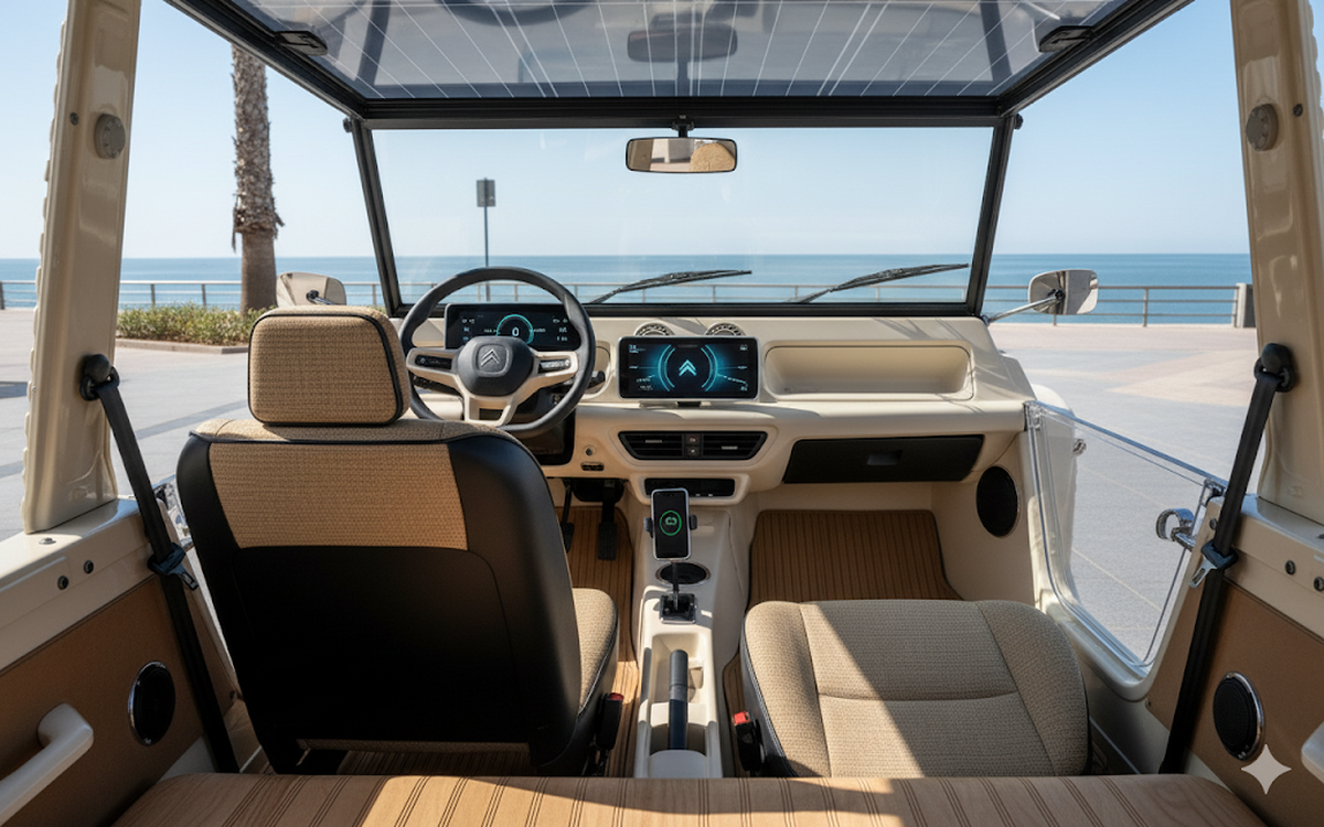 Así sería el auto por dentro. Así sería el auto por dentro. 