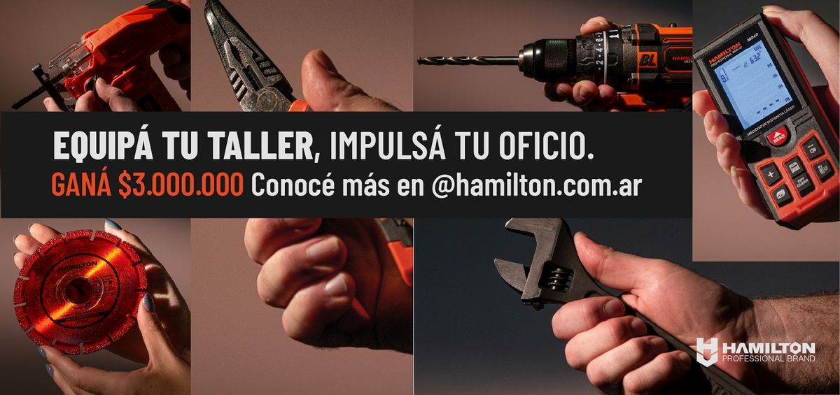 Hamilton es una compañía argentina dedicada al desarrollo, innovación y comercialización de herramientas para el trabajo profesional. Hamilton es una compañía argentina dedicada al desarrollo, innovación y comercialización de herramientas para el trabajo profesional.