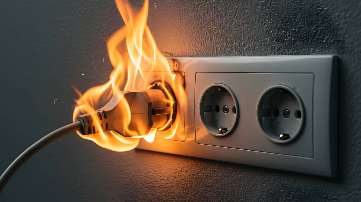 Cuidado. Algunos electrodomésticos pueden provocar incendios si no los desenchufamos antes de salir de casa. 