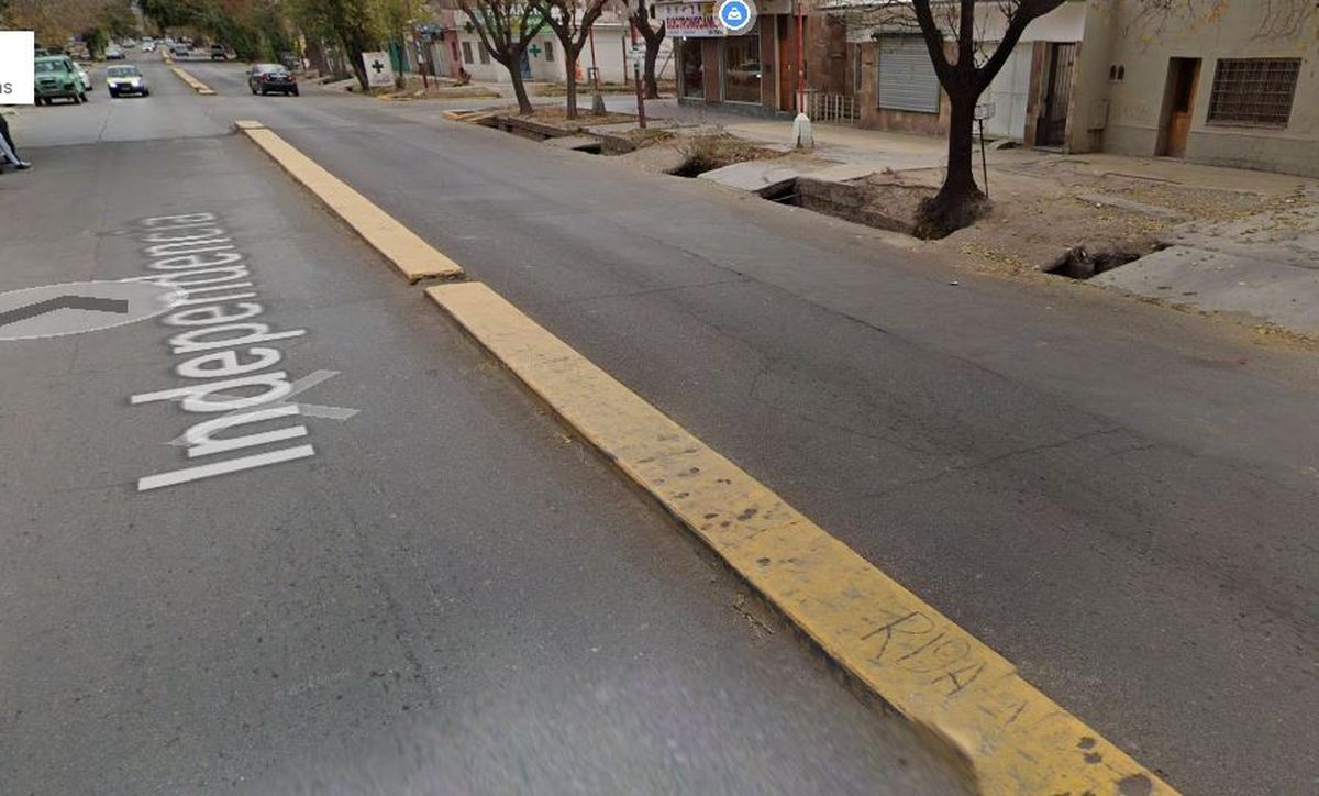 En la calle Independencia de Las Heras ocurrió el asesinato que es investigado.
