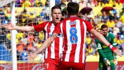 El Atlético Madrid del Cholo goleó a Las Palmas y no pierde pisada