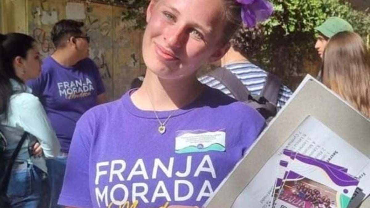 Martina Gil, la segunda representante de Guaymallén en esta Vendimia 2023. Imagen en las redes que cosechó críticas.